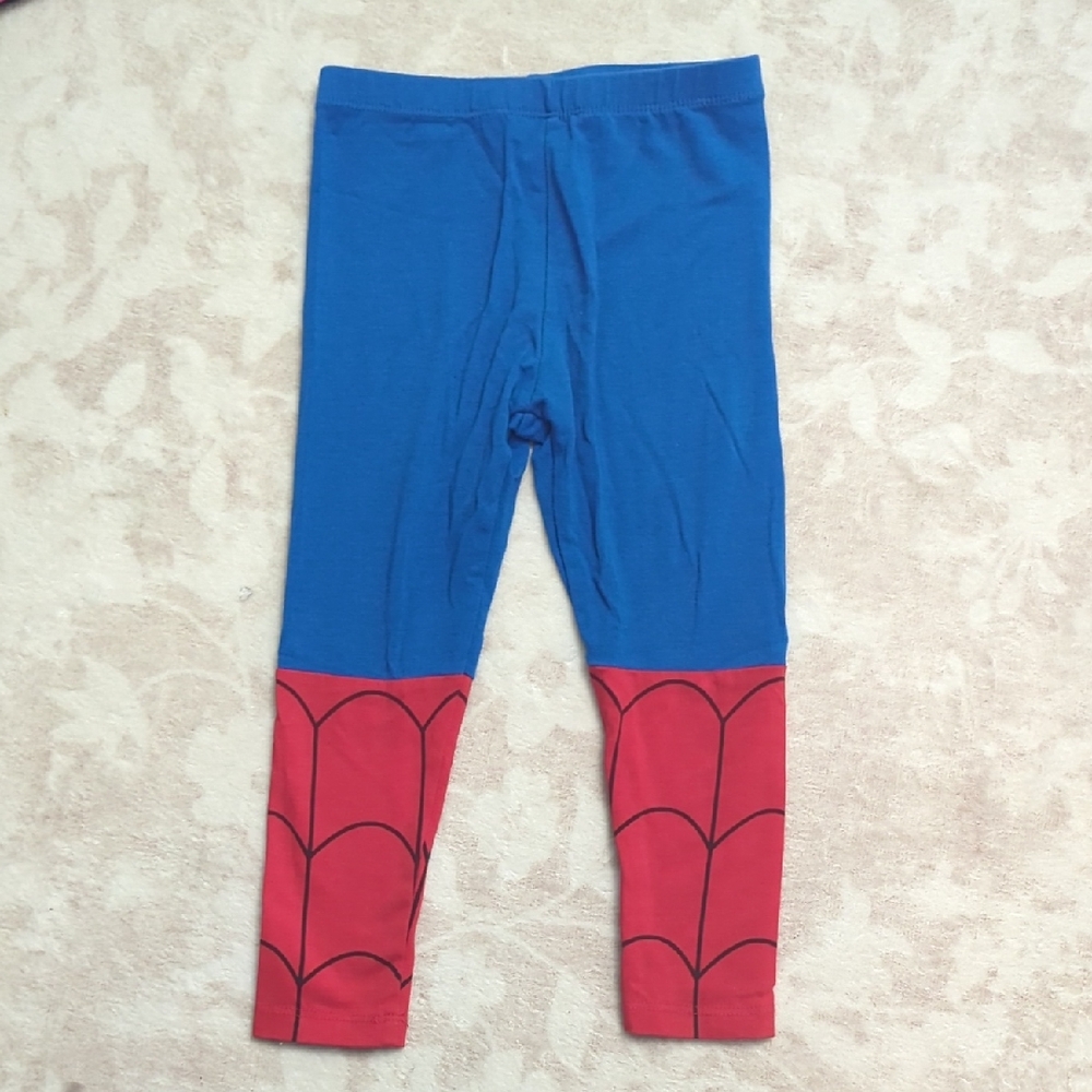 Spiderman Blue and Red Superhero Leggings